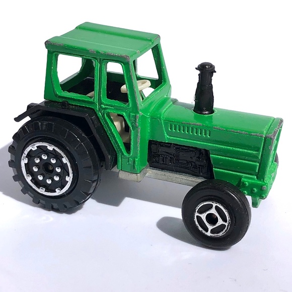 Majorette Mini Tractor 208 green diecast vintage 1990s France 1:65 farm vehicle - Picture 9 of 15